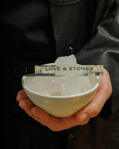 Piedras difusoras Love & Stones Raw Energy Crystal Ceramic Diffuser Blanco