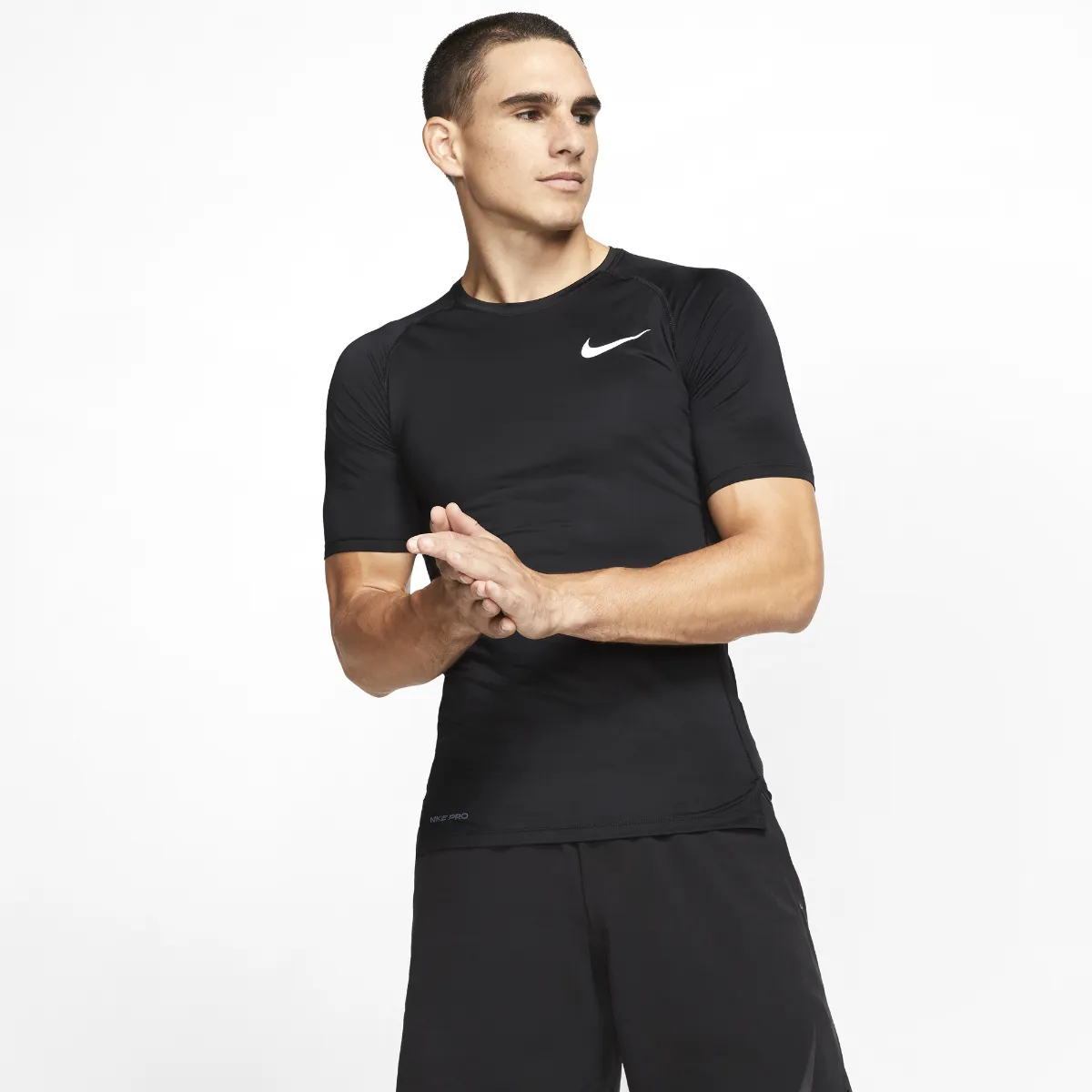 Polera Entrenamiento Hombre Nike Pro Negro