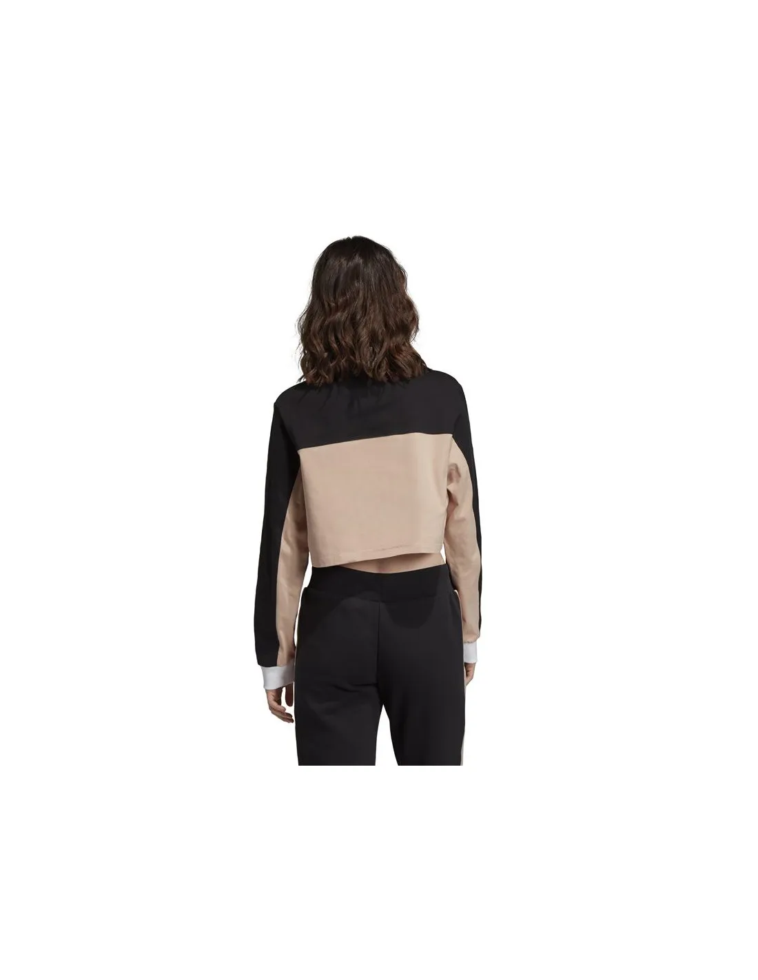 Polo adidas Cropped negro Mujer