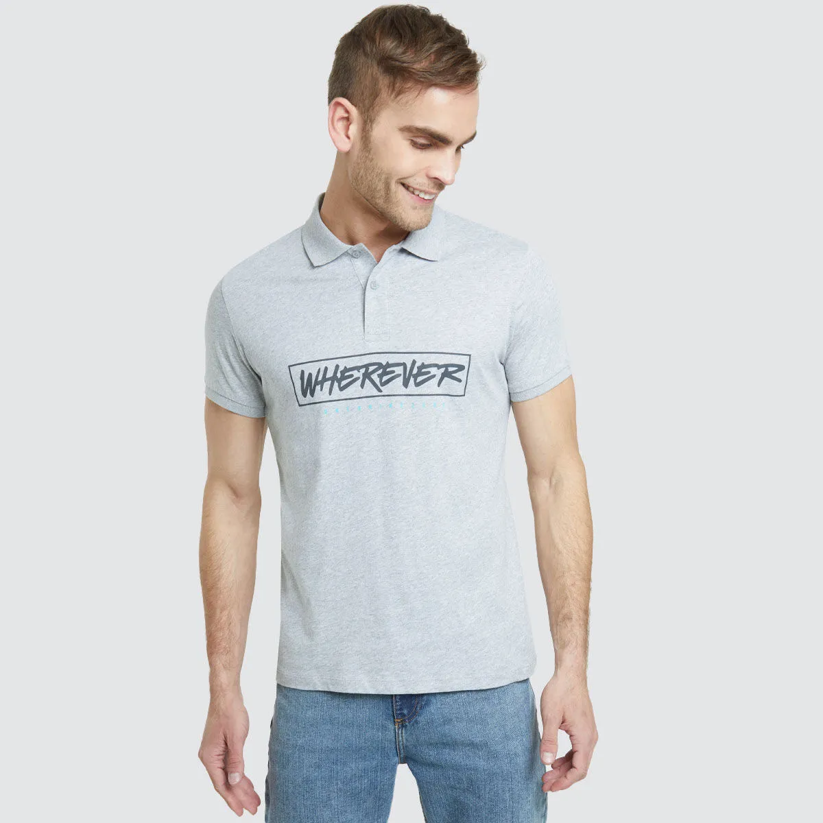 Polo Con Estampado Para Hombre