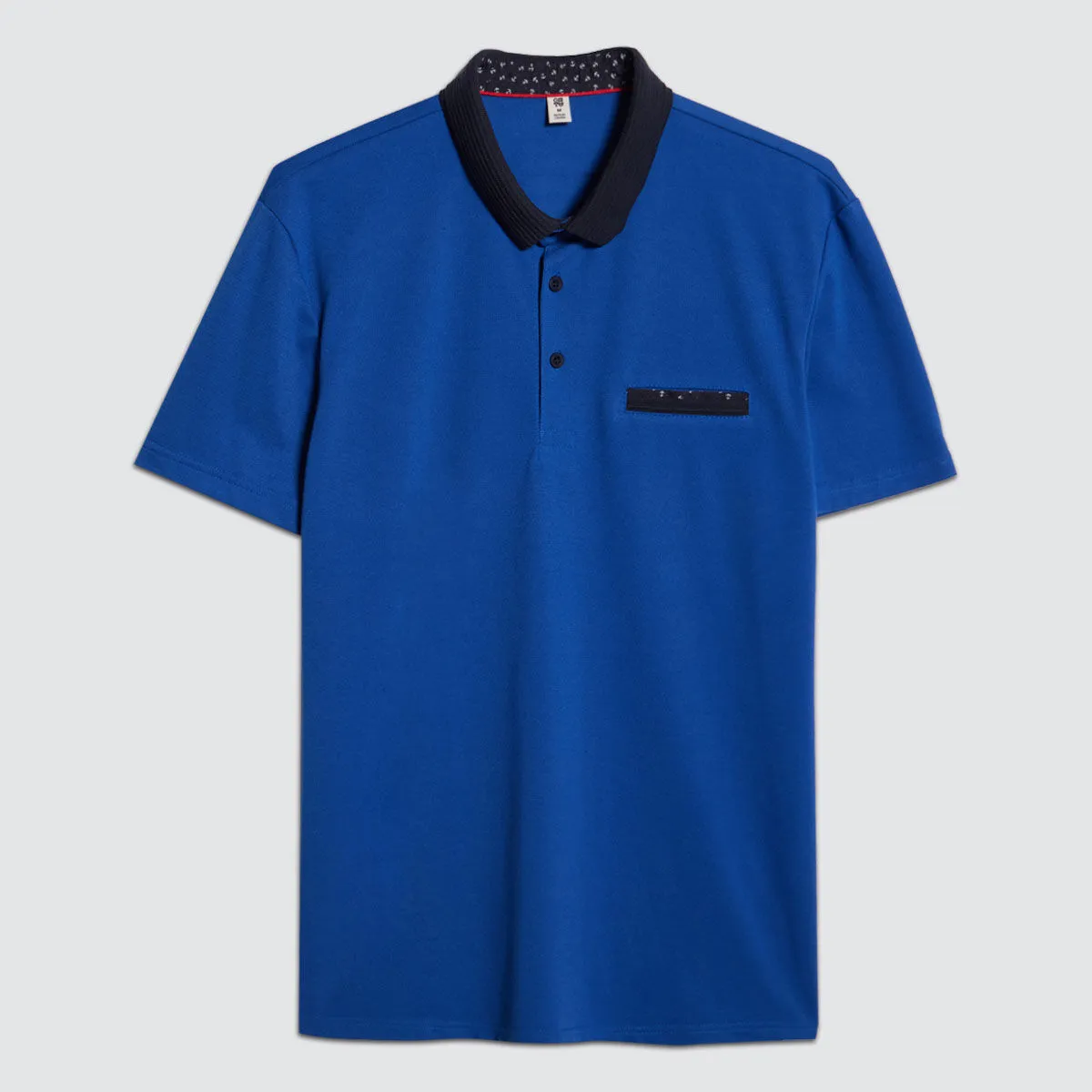 Polo Cuello Tejido Para Hombre
