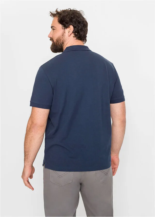 Polo de piqué de manga corta Azul marino