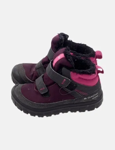 Quechua Botín morado senderismo