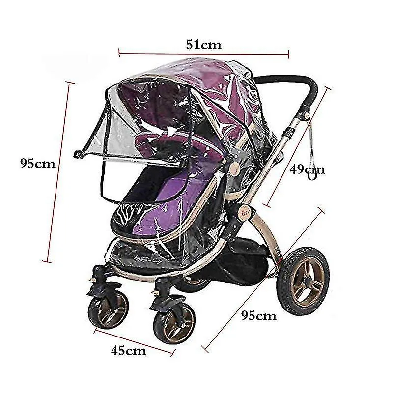 Rain Cover For Strollers Universal, Waterproof Wind Protection High Quality