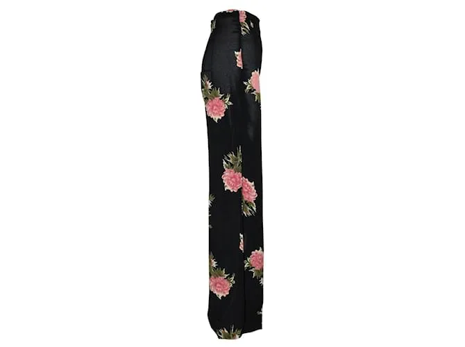Reformation Pantalones anchos de viscosa con estampado floral 