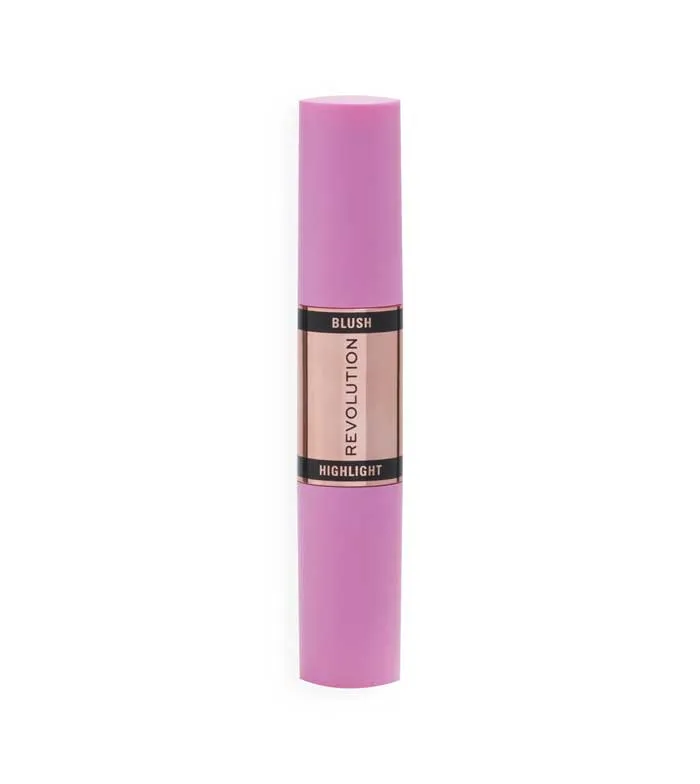 REVOLUTION  DúO DE COLORETE E ILUMINADOR EN STICK  HIGHLIGHTER SHINE