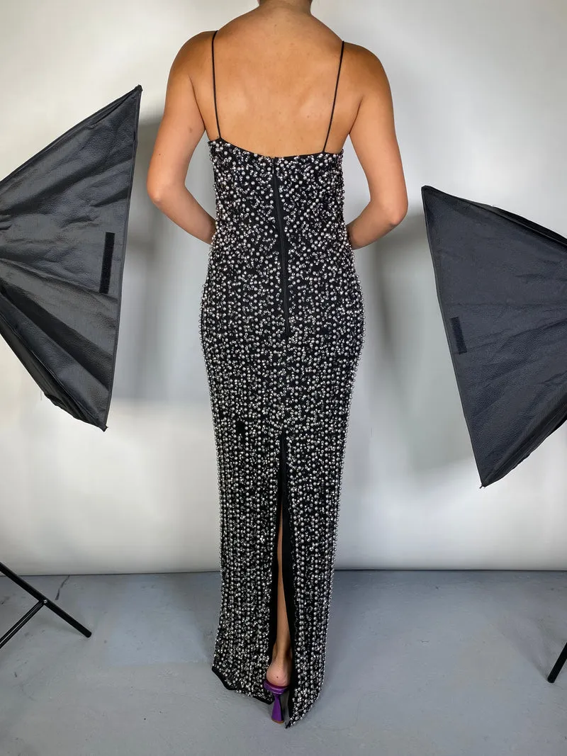 RIVER ISLAND Maxi Vestido Con Mostacilla