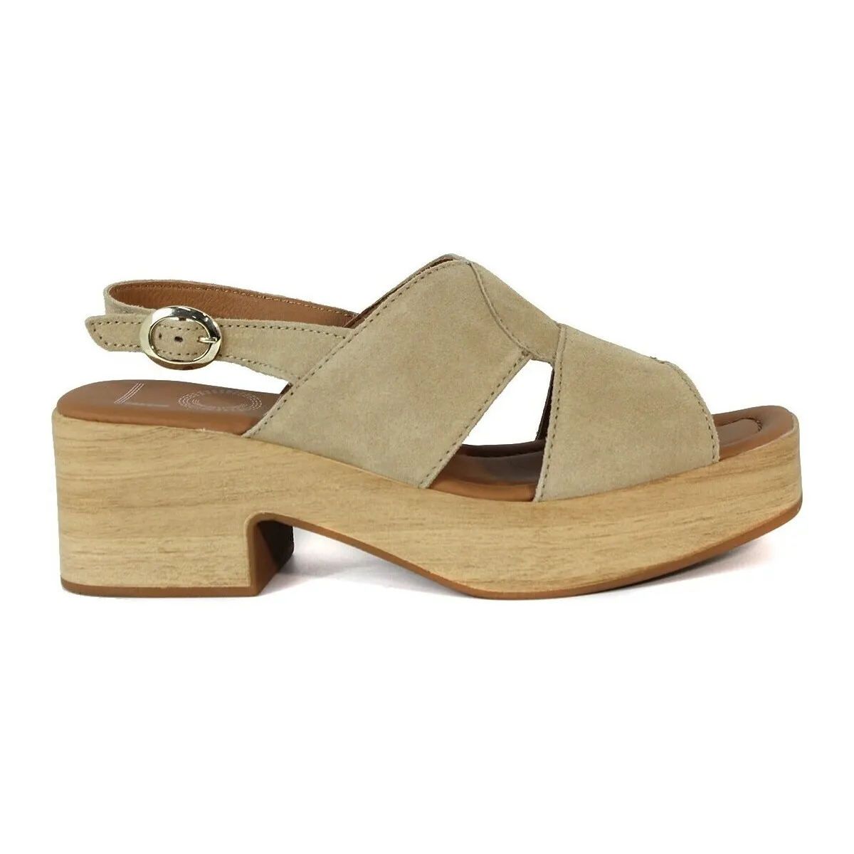 SANDALIAS ELEGANTES DE PLATAFORMA LOL KALESSHI CAMEL