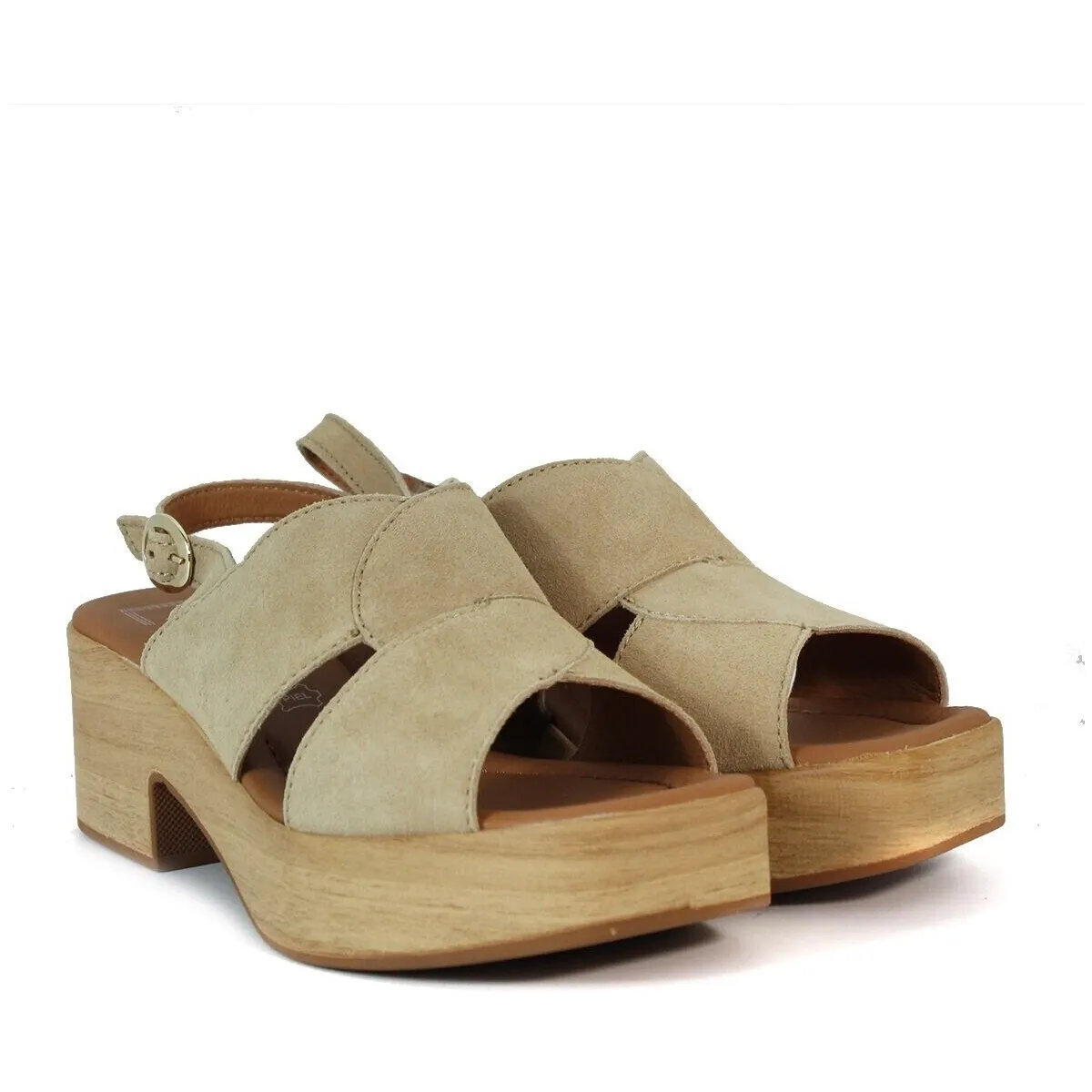 SANDALIAS ELEGANTES DE PLATAFORMA LOL KALESSHI CAMEL