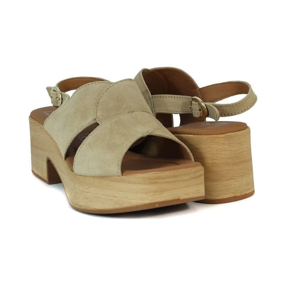 SANDALIAS ELEGANTES DE PLATAFORMA LOL KALESSHI CAMEL