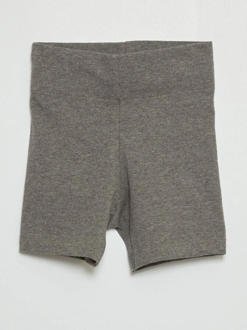 SHORT DE PUNTO  GRIS