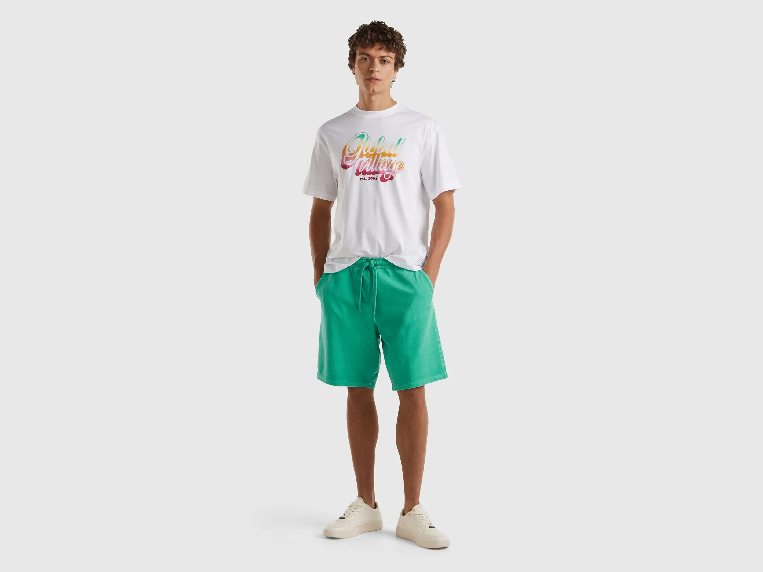 Shorts de felpa de algodón orgánico