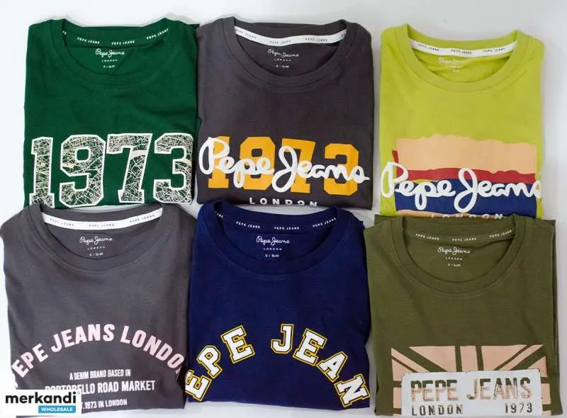 Stock de camisetas de hombre de Pepe Jeans Mix de estampados y colores.