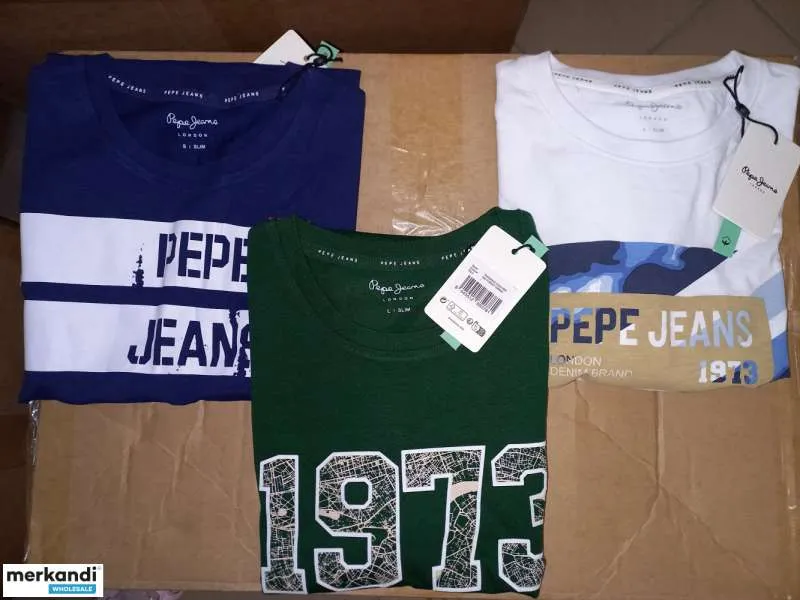 Stock de camisetas de hombre de Pepe Jeans Mix de estampados y colores.