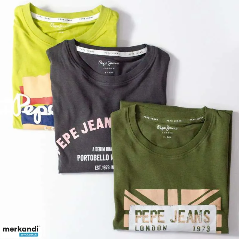 Stock de camisetas de hombre de Pepe Jeans Mix de estampados y colores.