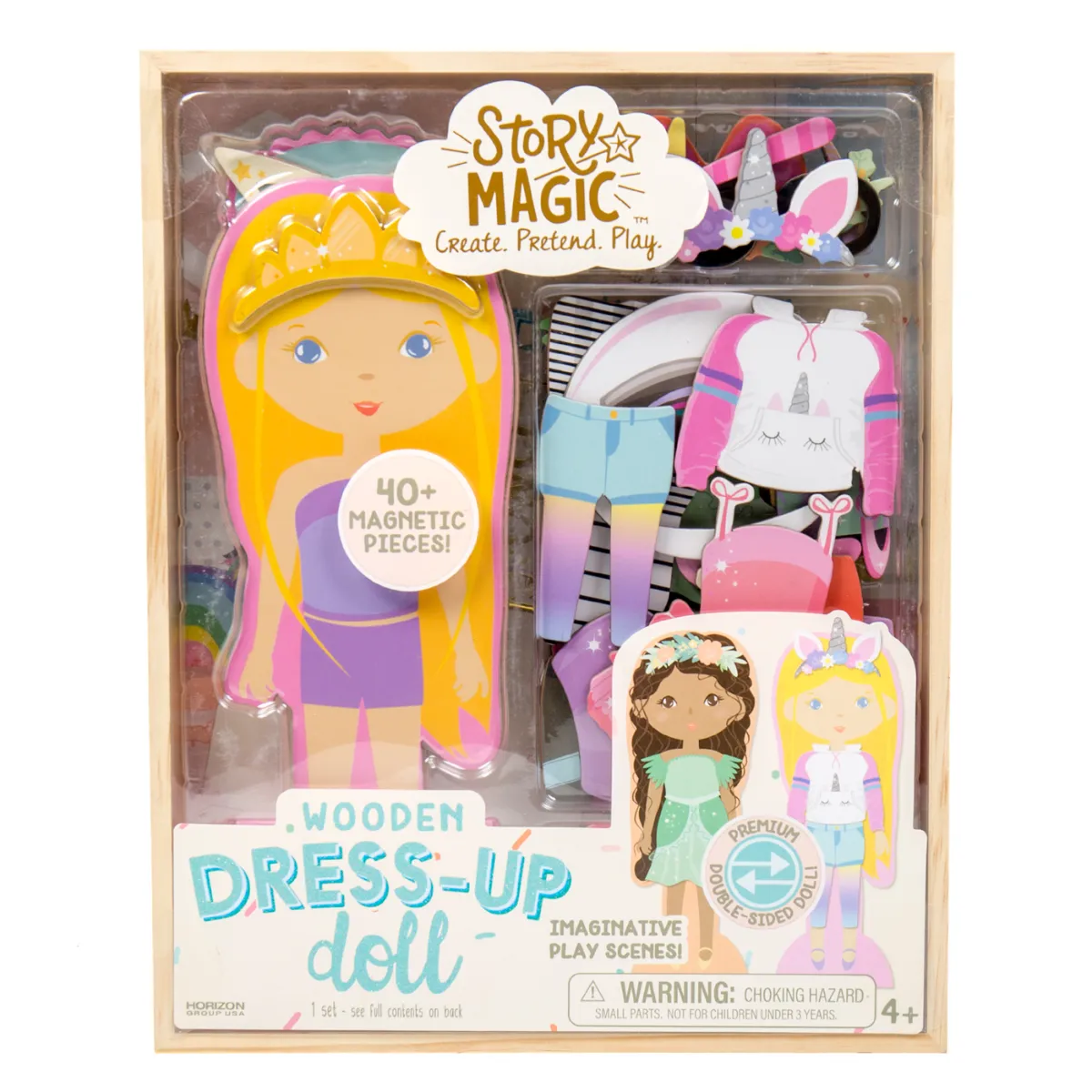Story Magic Wooden Dress Up Doll