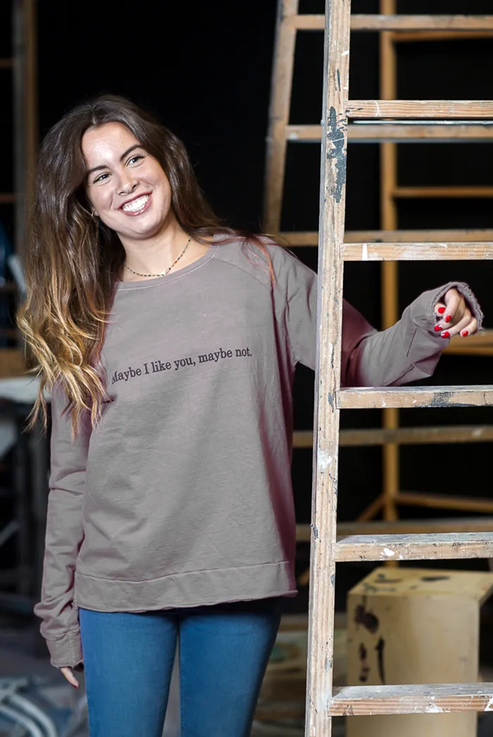 Sudadera con Mensaje «Maybe»