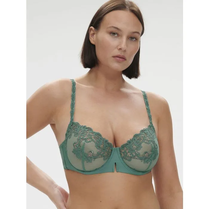Sujetador Balconet Simone Pérèle Saga 15C330 Verde Jardin