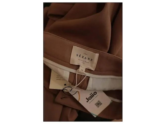 SéZane Pantalones anchos en beige 