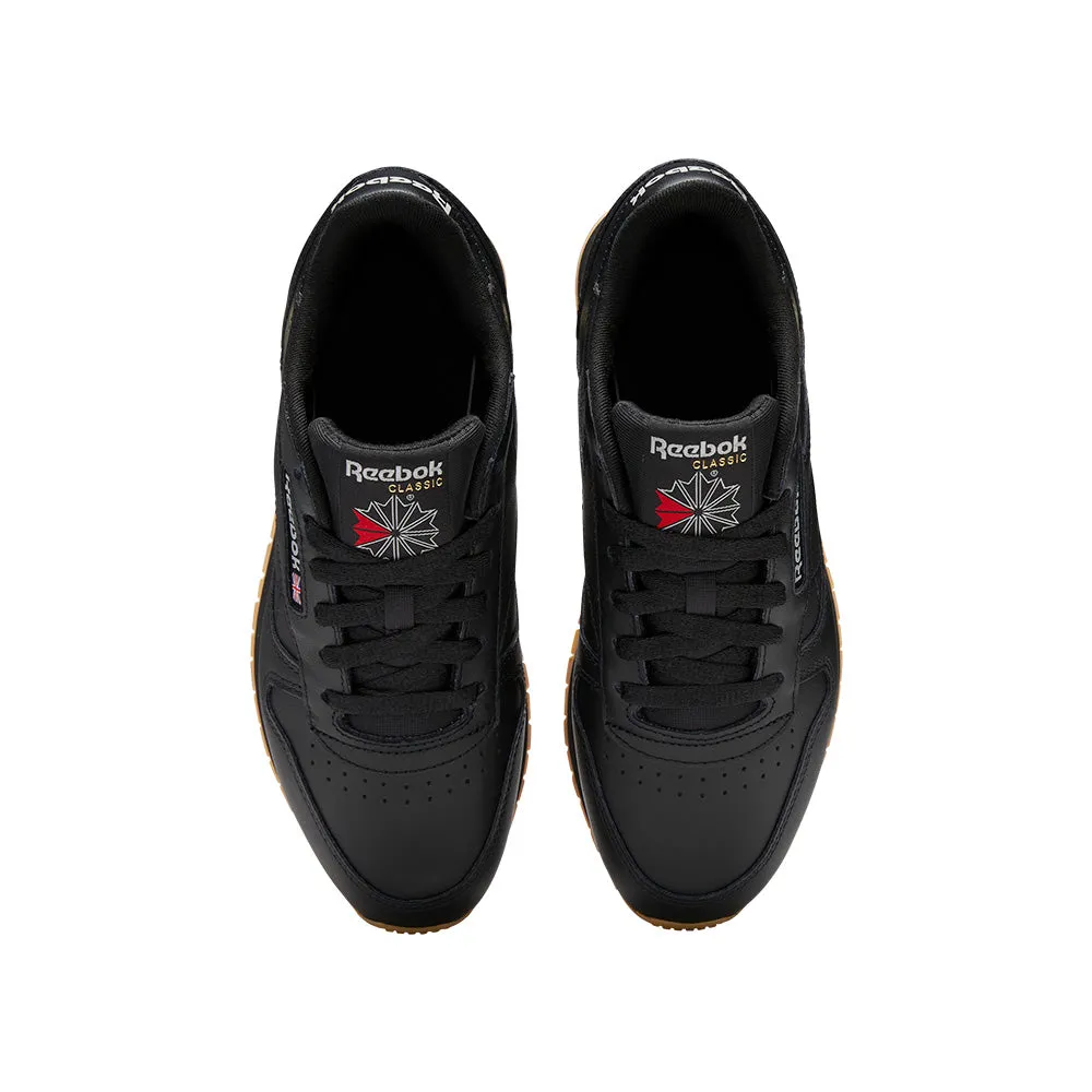 TENIS MUJER REEBOK LEATHER SHOES   NEGRO
