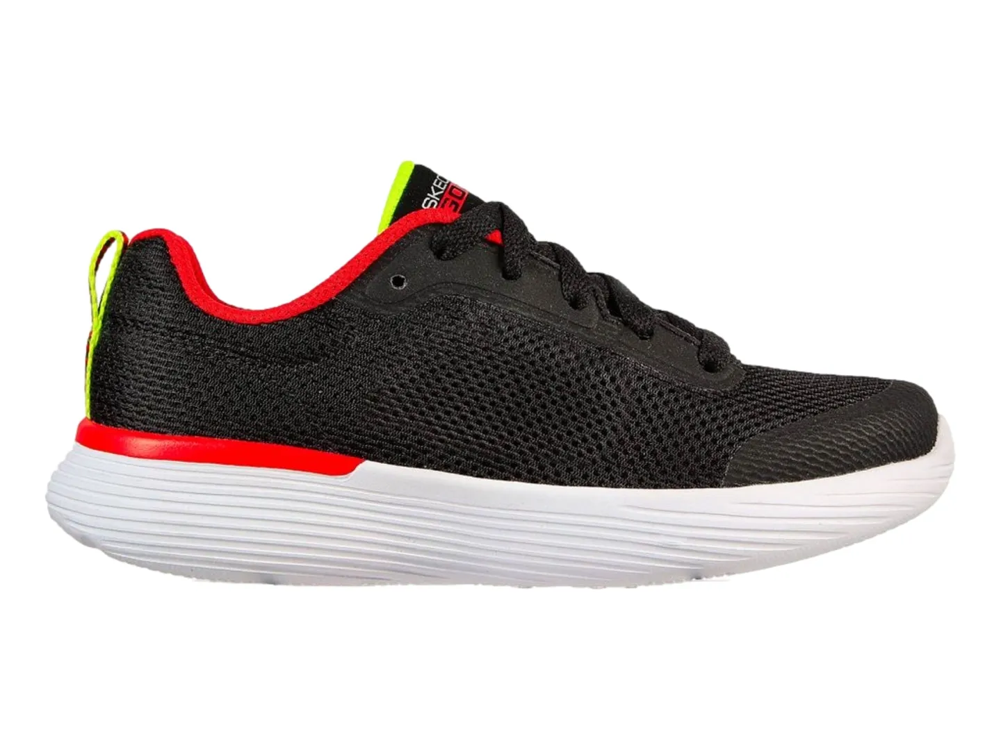 Tenis Skechers 405100 Negro Para Niño
