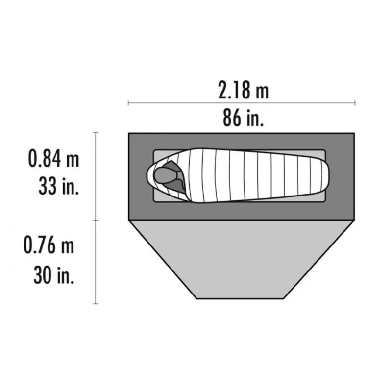 Tienda de campaña MSR Elixir 1 (Gris)
