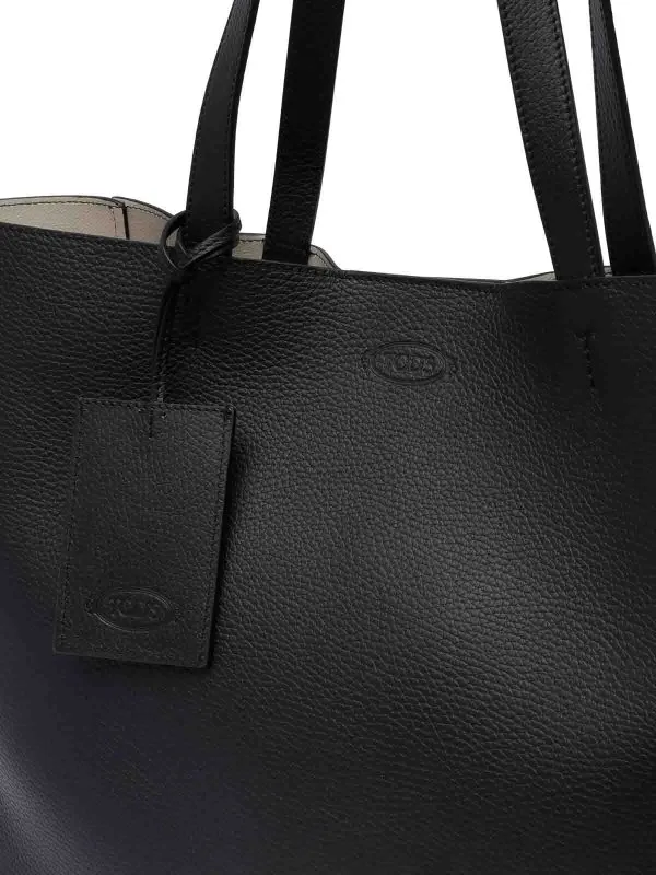 TOD'S BOLSO SHOPPING  NEGRO