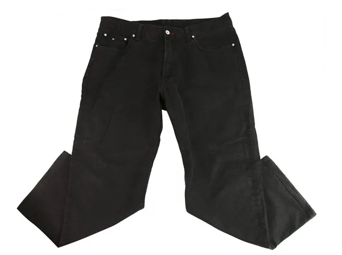 Tommy Hilfiger Madison Algodón negro Hombres Pantalones casuales Pantalones Talla 36 / 38 