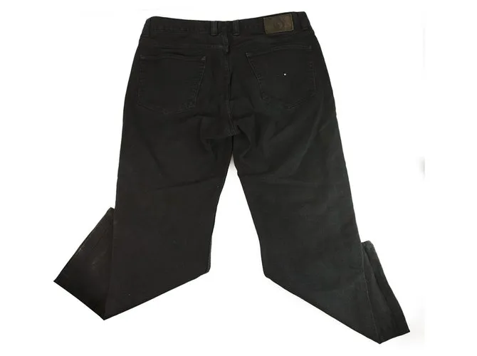 Tommy Hilfiger Madison Algodón negro Hombres Pantalones casuales Pantalones Talla 36 / 38 