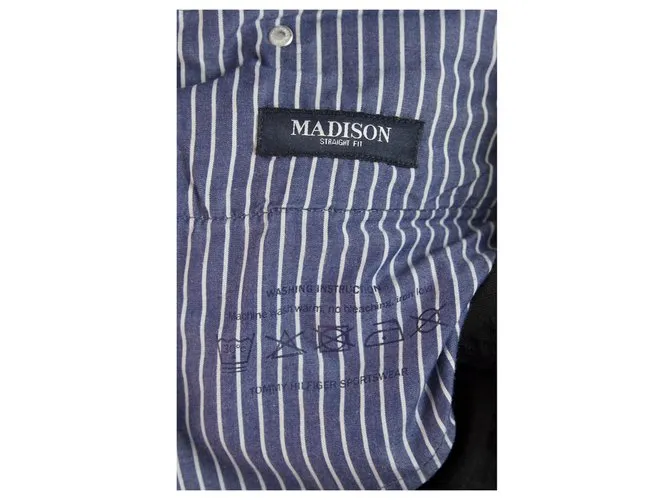 Tommy Hilfiger Madison Algodón negro Hombres Pantalones casuales Pantalones Talla 36 / 38 