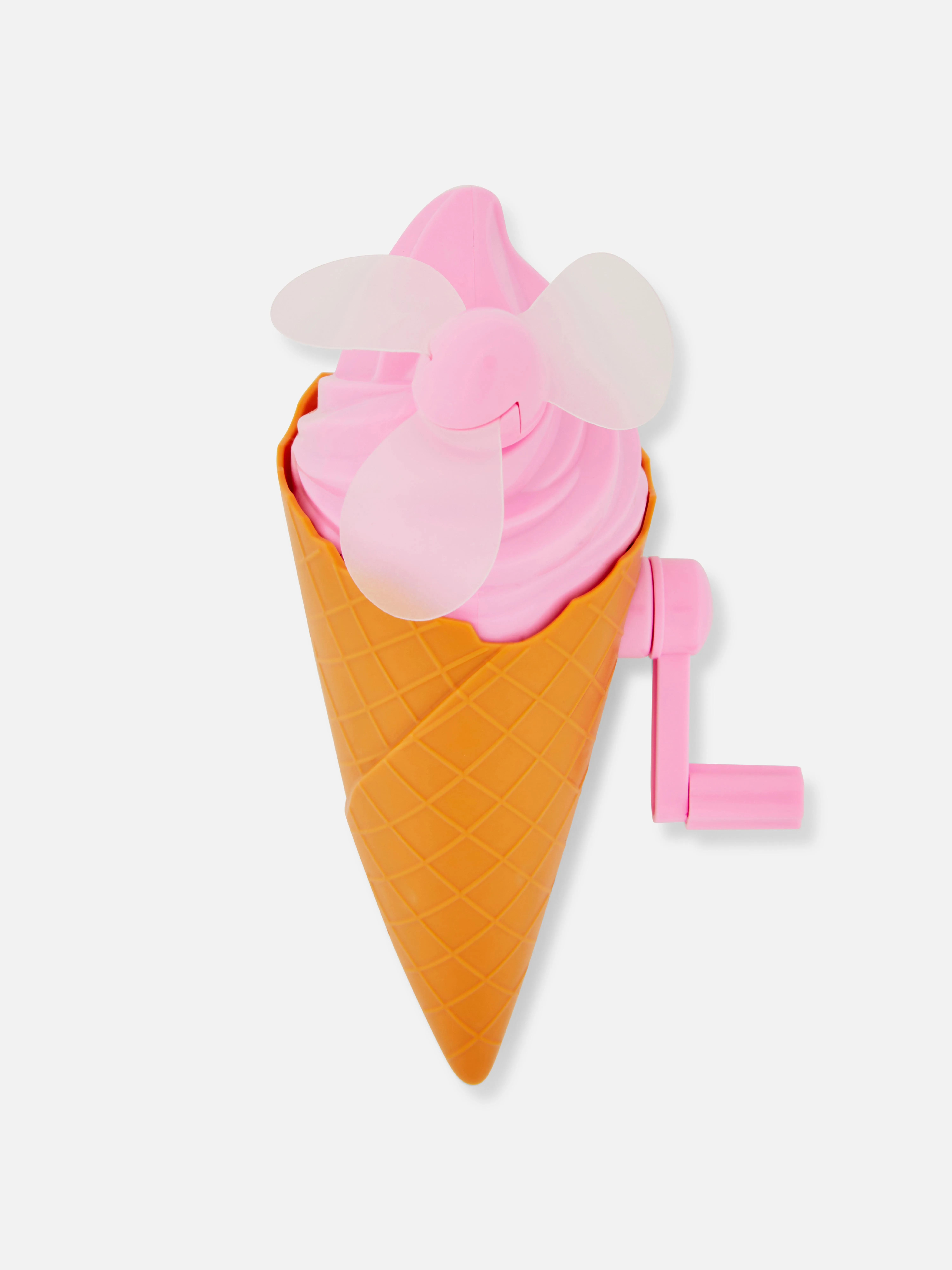Ventilador de mano en forma de cono de helado