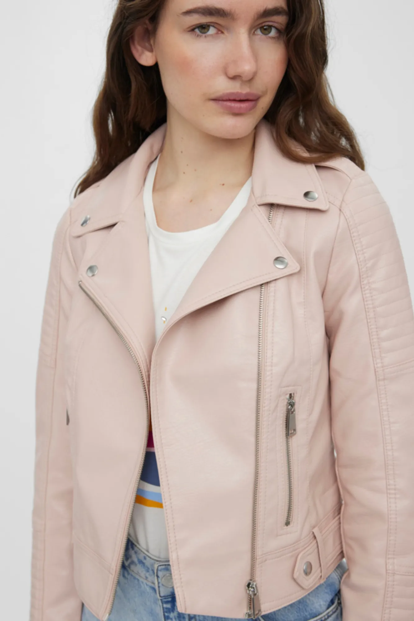 Vero Moda Cazadora efecto piel