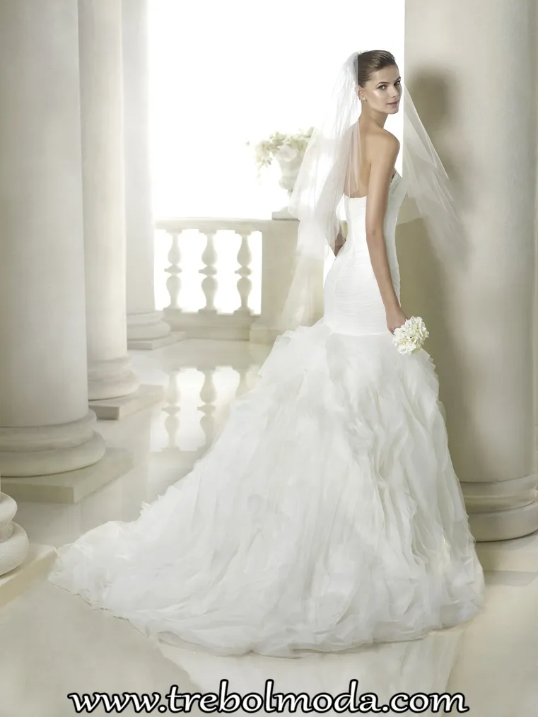 Vestido de novia palabra de honor
