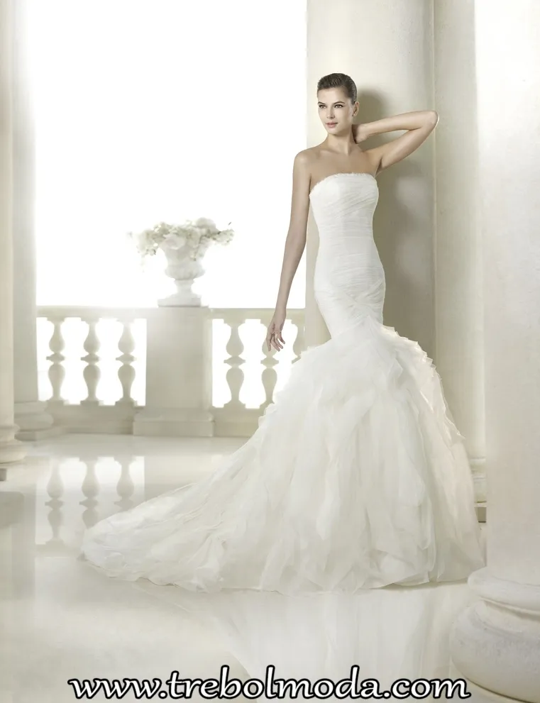 Vestido de novia palabra de honor