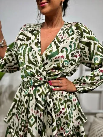 Vestido Estampado Volantes MOCASSA