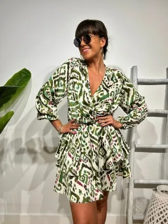 Vestido Estampado Volantes MOCASSA