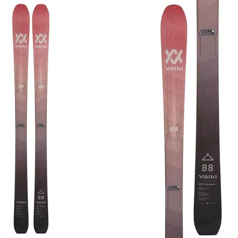 Volkl se eleva por encima de los esquís planos de 88W