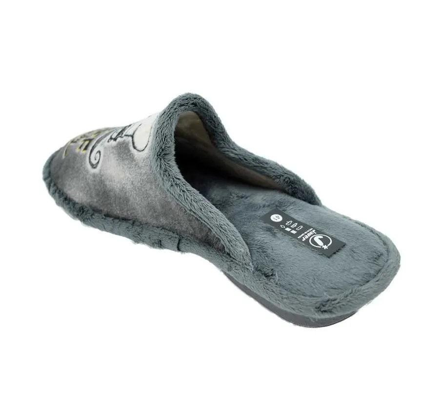 ZAPATILLA CÓMODA THE CHEF GRIS PANTUFLA PISO BIORELAX ANTIDESLIZANTE