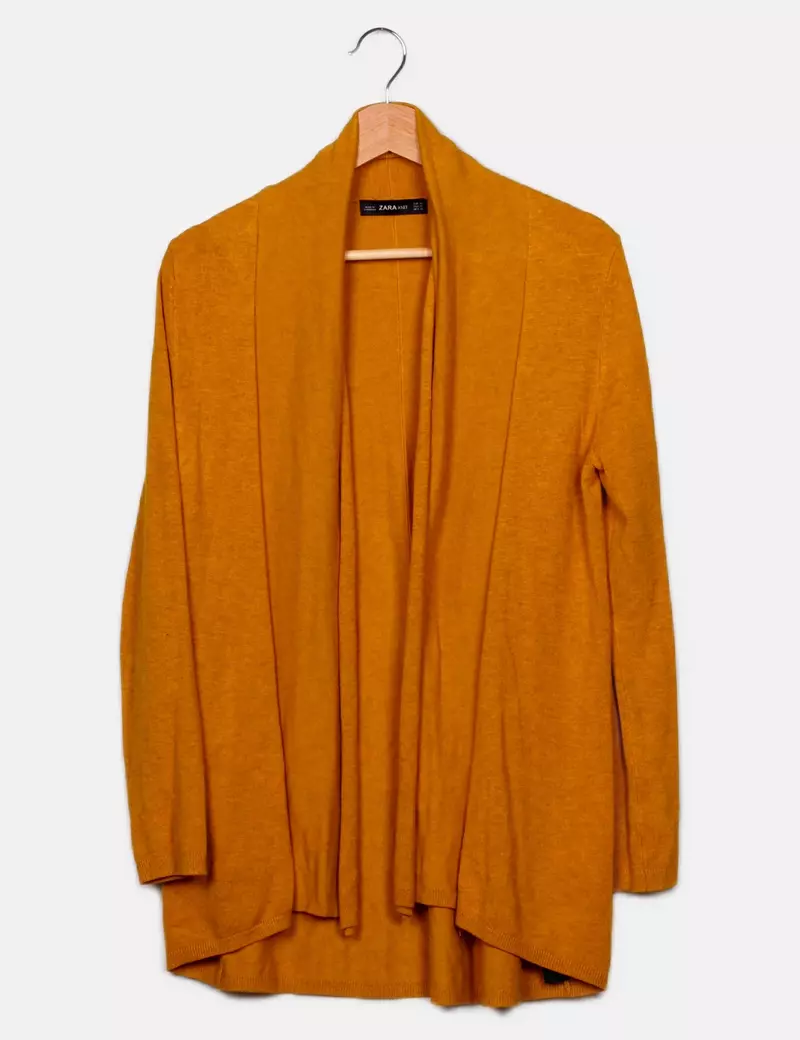 Zara Chaqueta de punto de punto