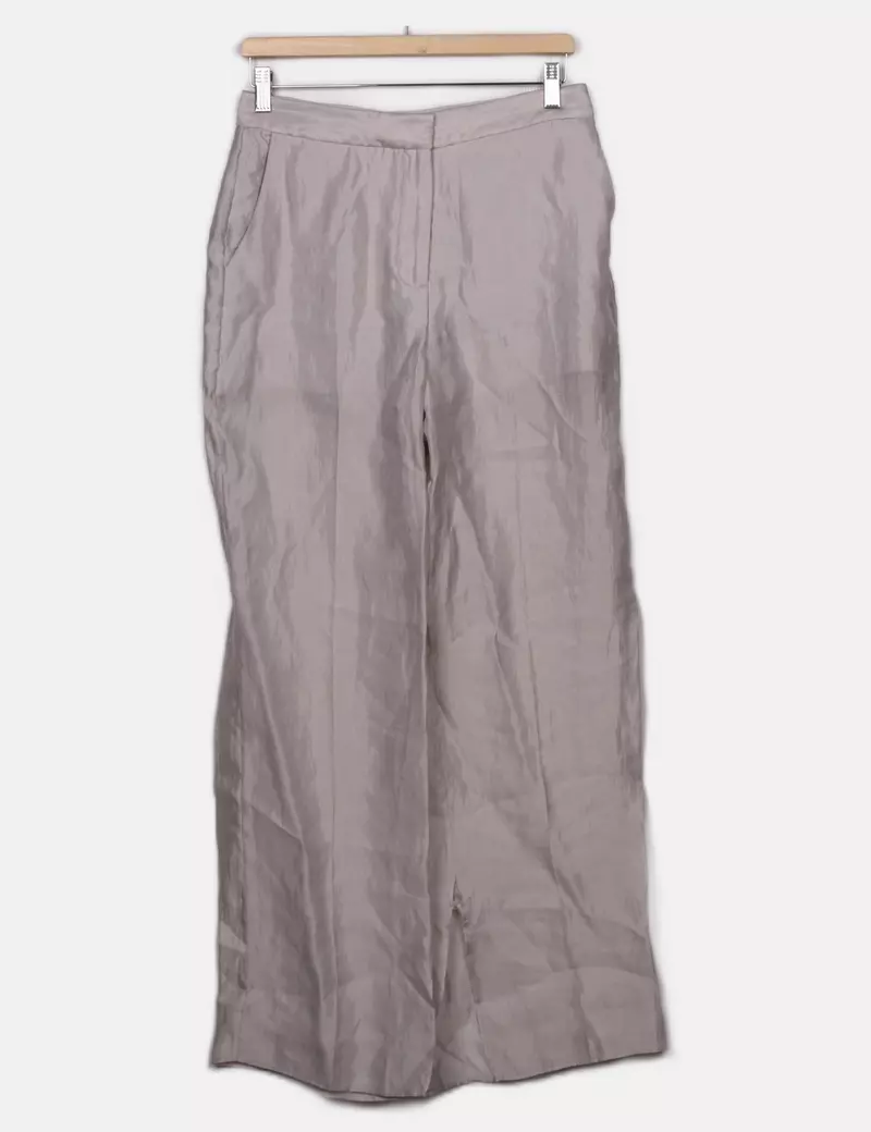 Zara Pantalones de tela Rectos