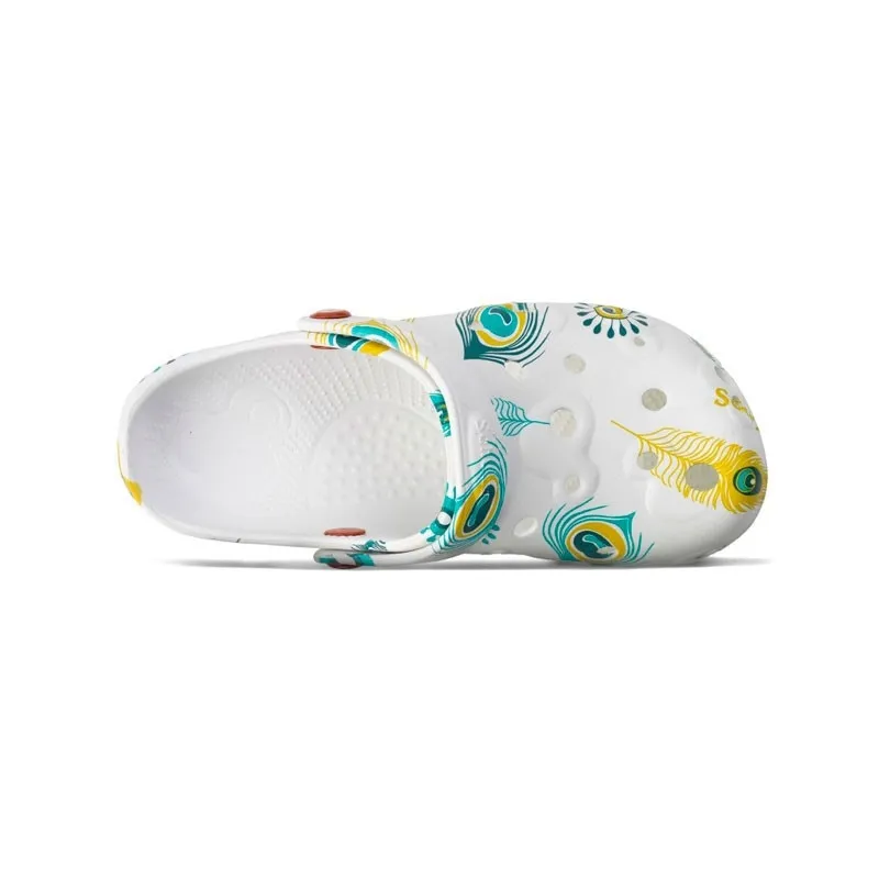 ZUECO LABORAL GLOBULE CON DIBUJOS DE PLUMAS SCHU'ZZ  OFERTA